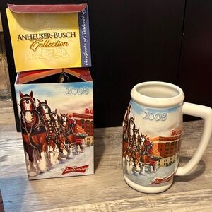 Budweiser 2008 Collector's Mug with Box - Red and White